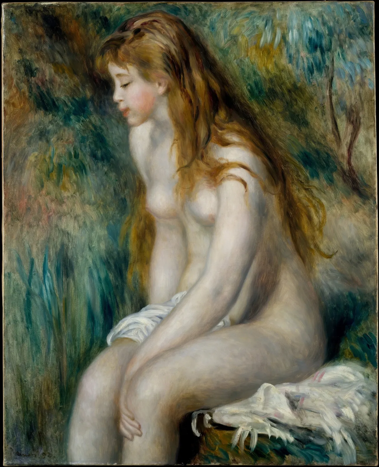 Jeune Fille au bain, Pierre-Auguste Renoir