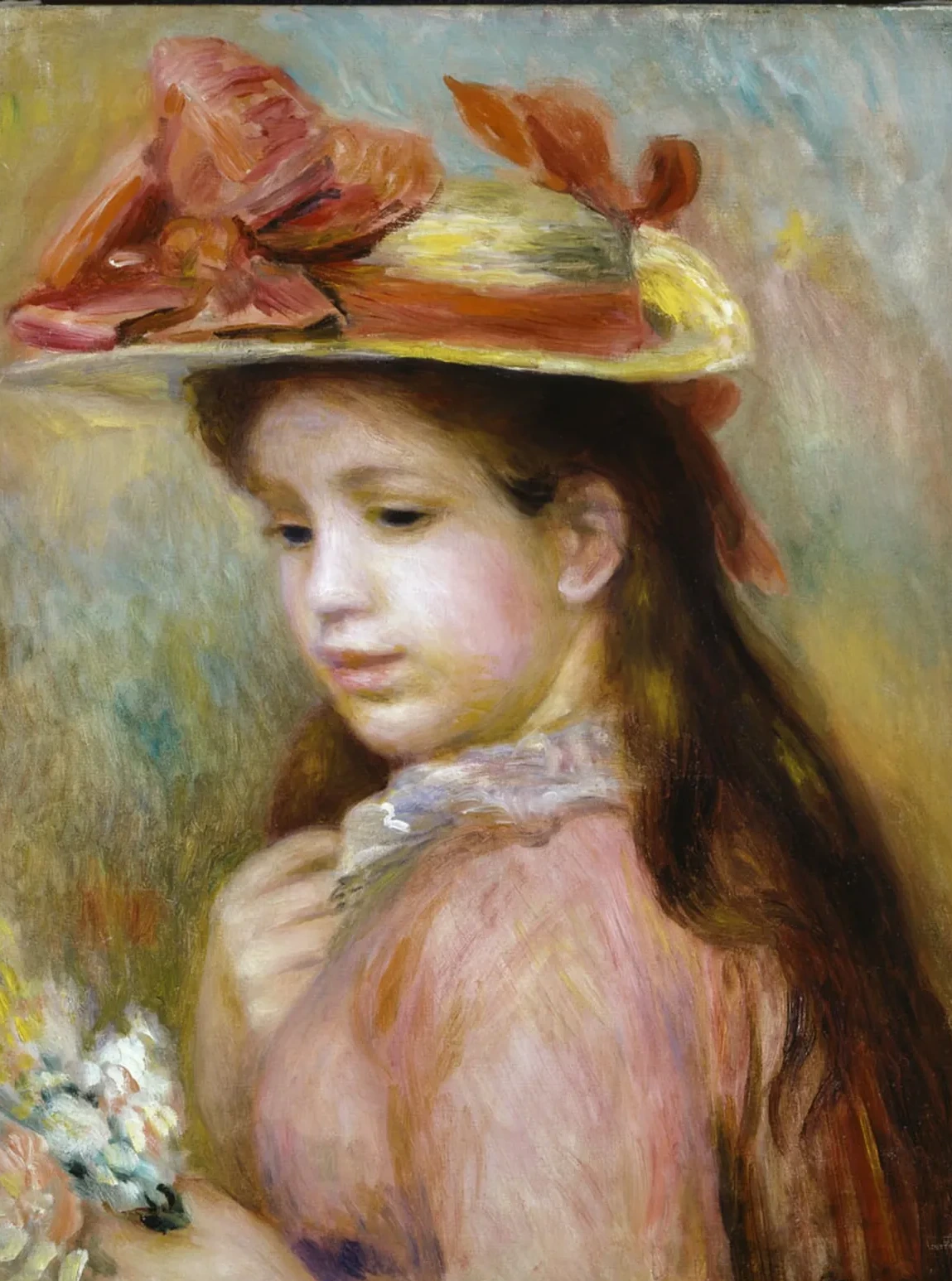 Jeune fille au chapeau, Pierre-Auguste Renoir