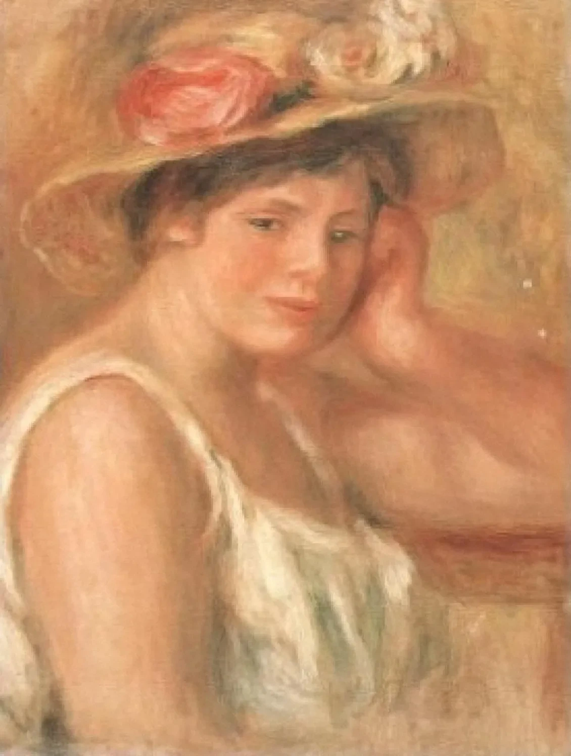 Jeune fille au chapeau, Pierre-Auguste Renoir