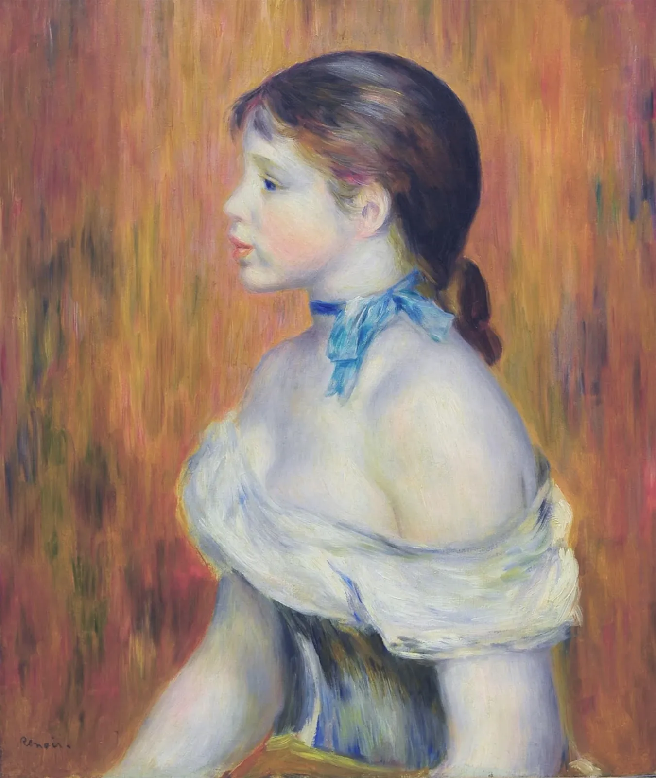 Jeune Fille au ruban bleu, Pierre-Auguste Renoir