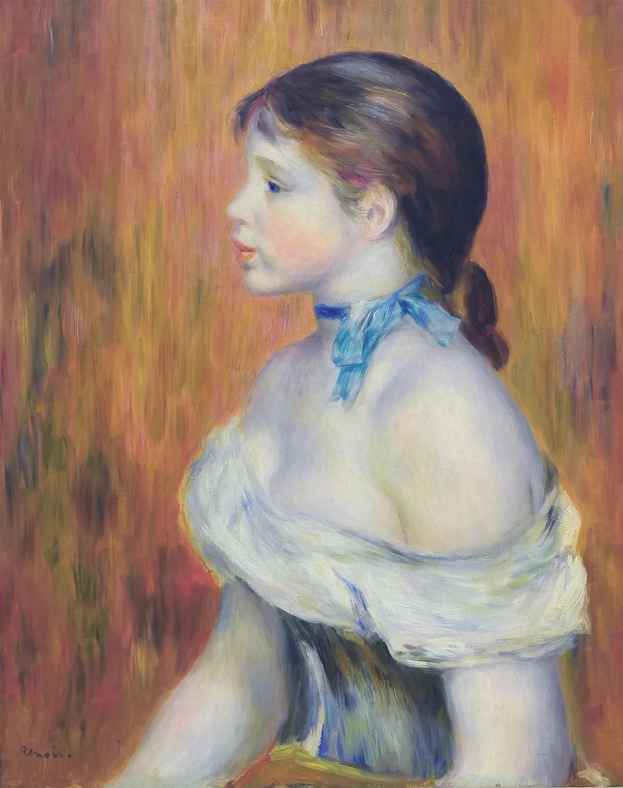 Jeune Fille au ruban bleu, Pierre-Auguste Renoir