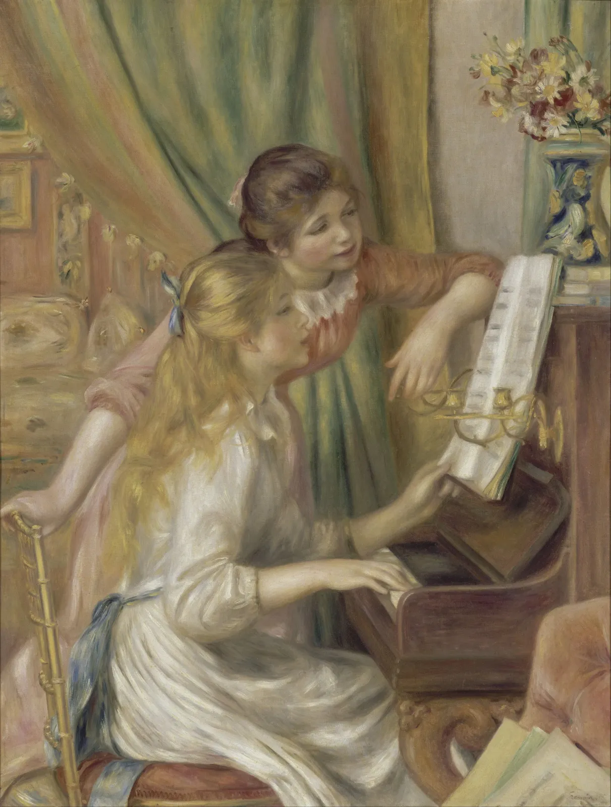 Jeunes Filles au piano, Pierre-Auguste Renoir