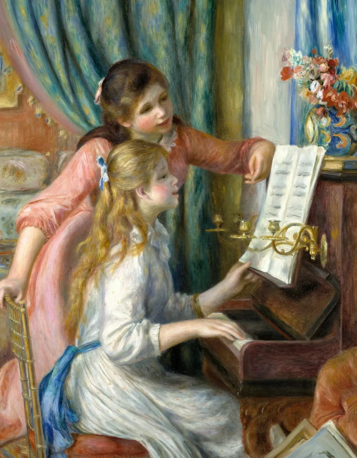 Jeunes filles au piano, Pierre-Auguste Renoir