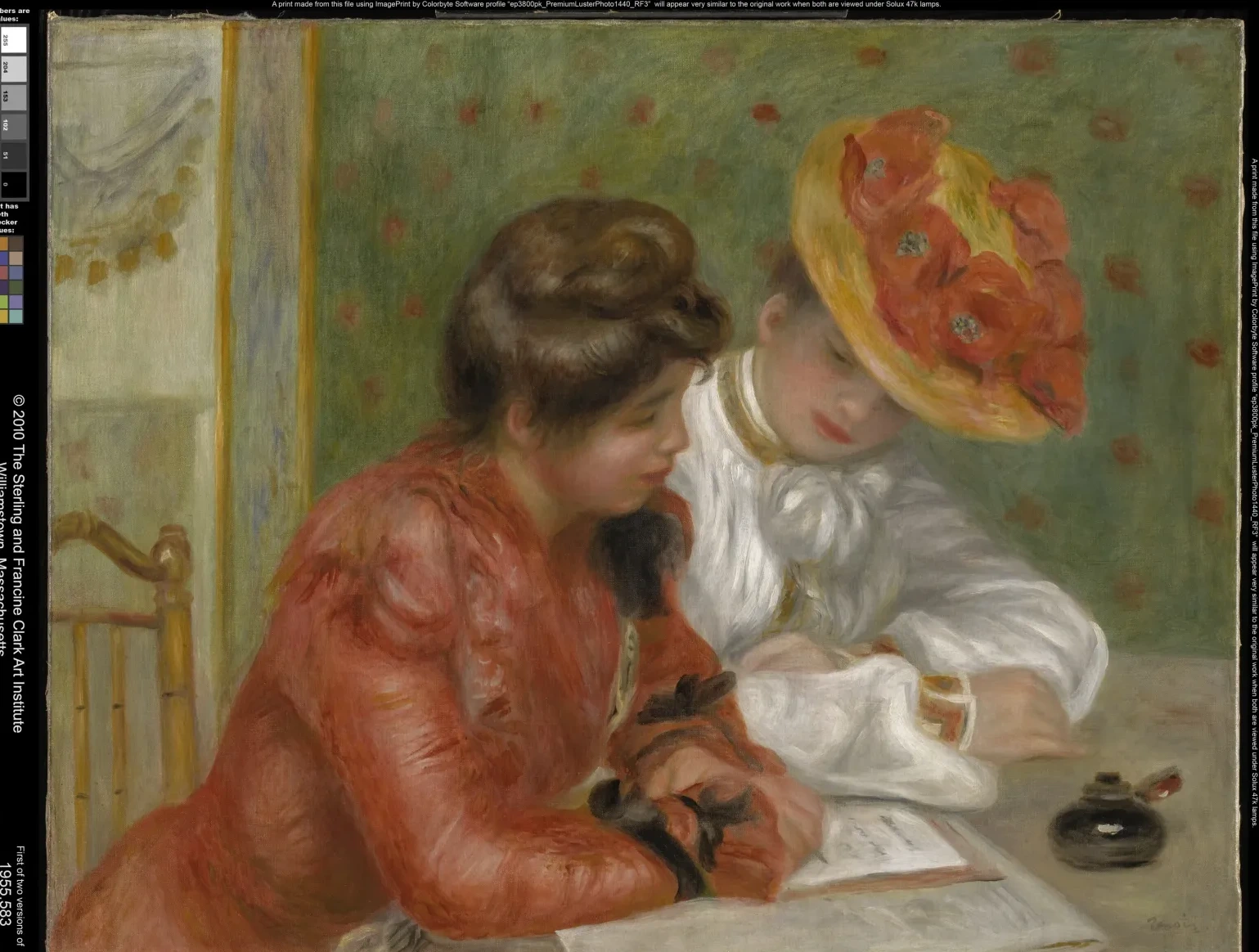 La lettre, Pierre-Auguste Renoir