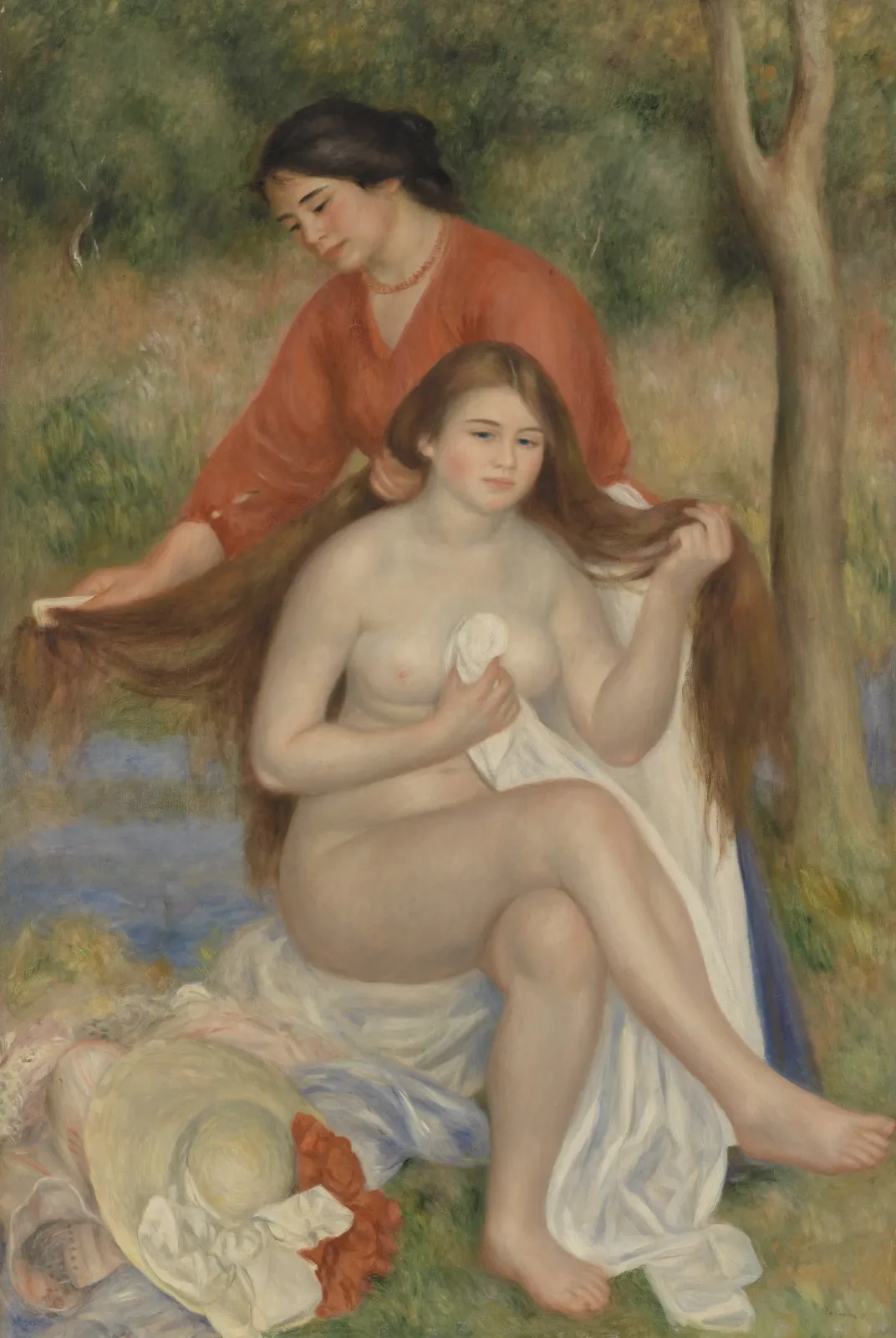 La Toilette de la baigneuse, Pierre-Auguste Renoir