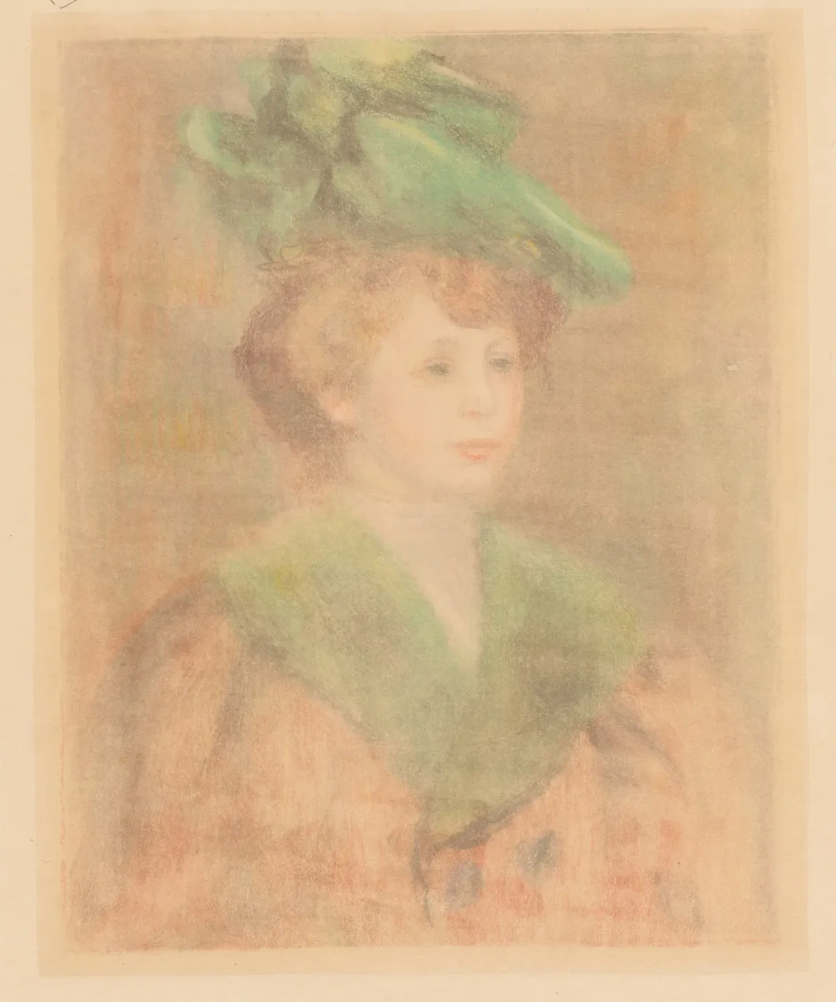 Lady with Green Hat (Mlle. Dieterle?), Pierre-Auguste Renoir