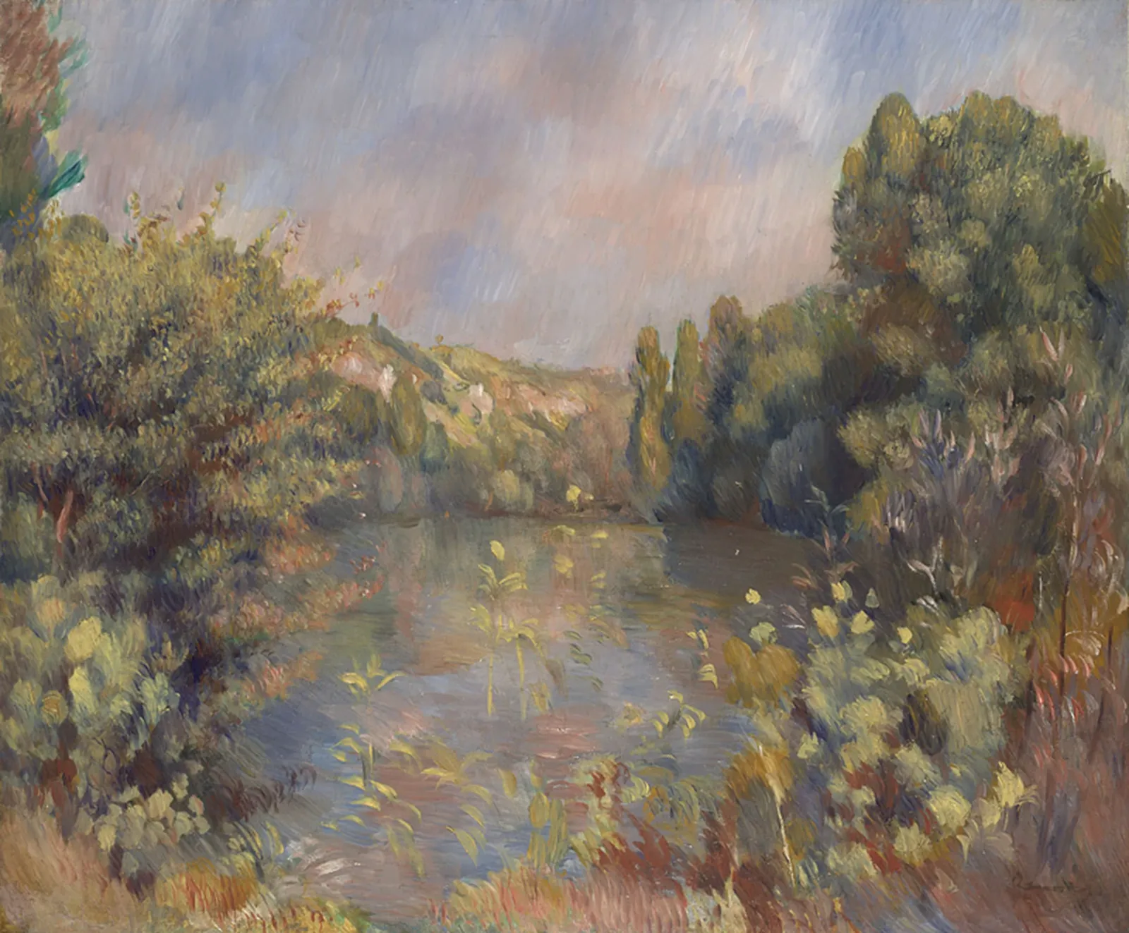 Lakeside Landscape, Pierre-Auguste Renoir