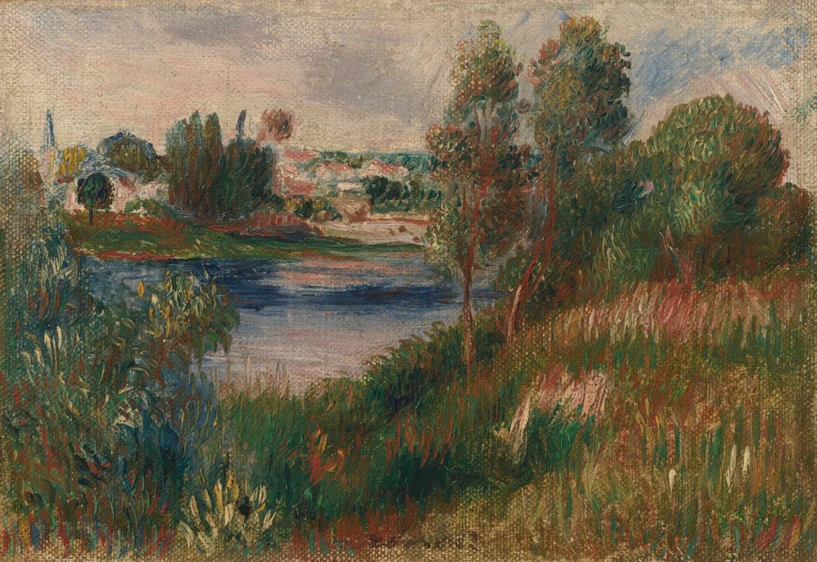 Landscape at Vétheuil, Pierre-Auguste Renoir