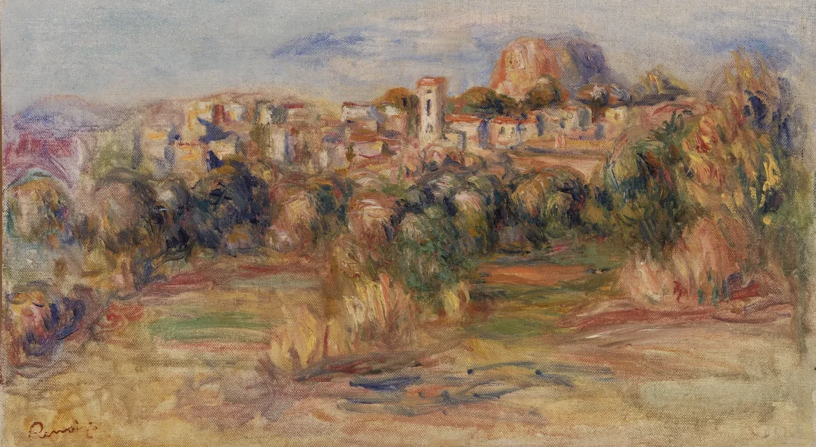 Landscape, La Gaude (Paysage, La Gaude), Pierre-Auguste Renoir