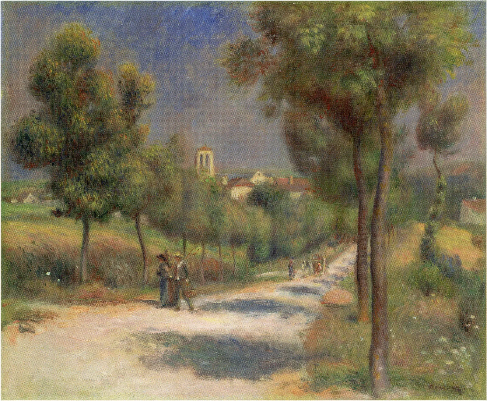 Landscape of Essoyes, Early Morning, Pierre-Auguste Renoir