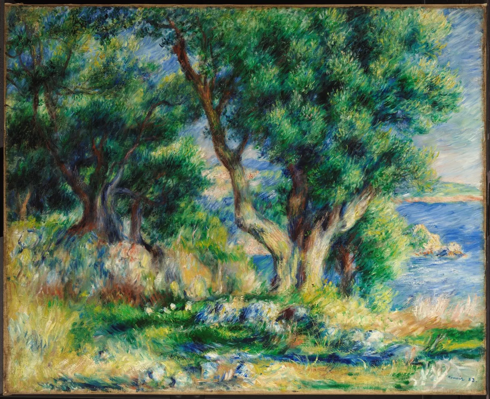 Landscape on the Coast, near Menton, Pierre-Auguste Renoir