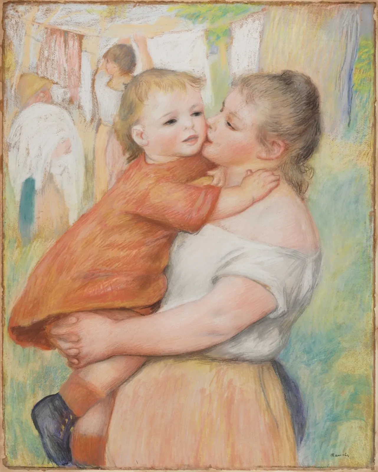 Laundress and Her Child (Aline and Pierre), Pierre-Auguste Renoir