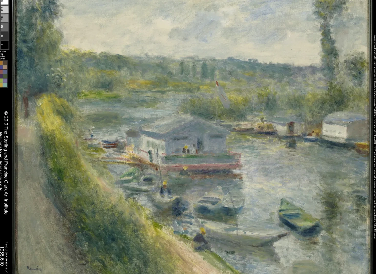 Le bateau-lavoir au Bas-Meudon, Pierre-Auguste Renoir