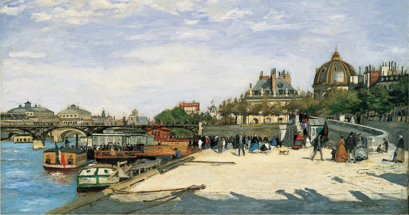 Le Pont des Arts, Paris, Pierre-Auguste Renoir