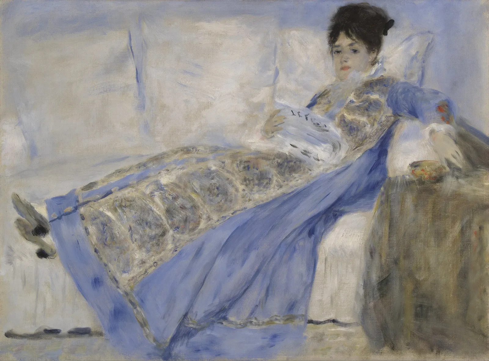 Madame Monet lisant, Pierre-Auguste Renoir