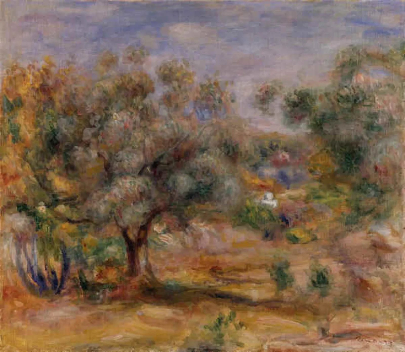 Oliviers dans le jardin des Collettes, Pierre-Auguste Renoir