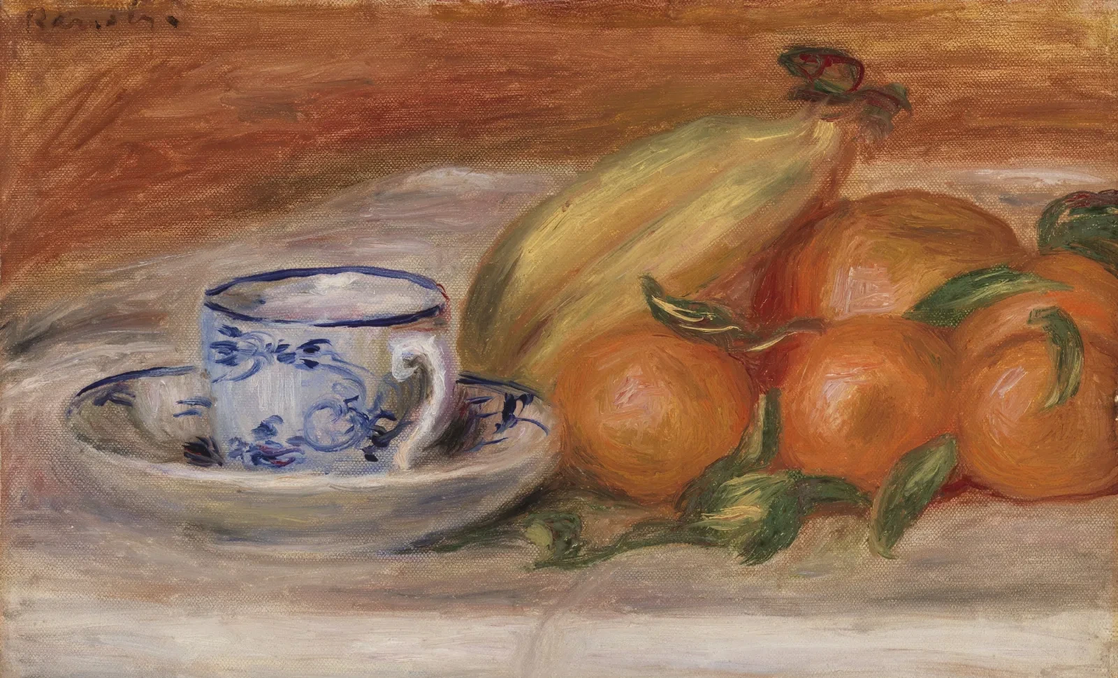 Oranges, Bananas, and Teacup (Oranges, bananes et tasse de thé), Pierre-Auguste Renoir