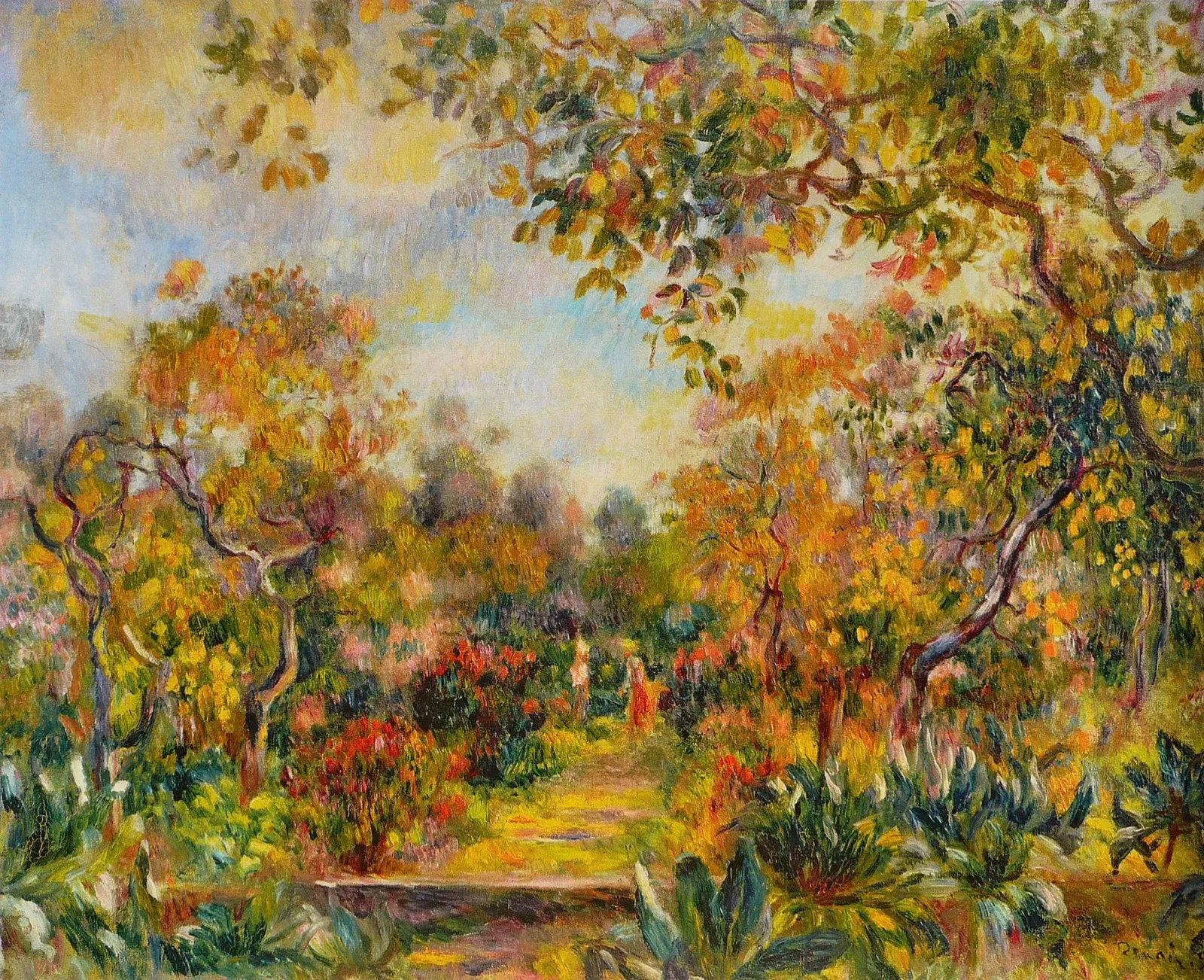 Paysage à Beaulieu, Pierre-Auguste Renoir
