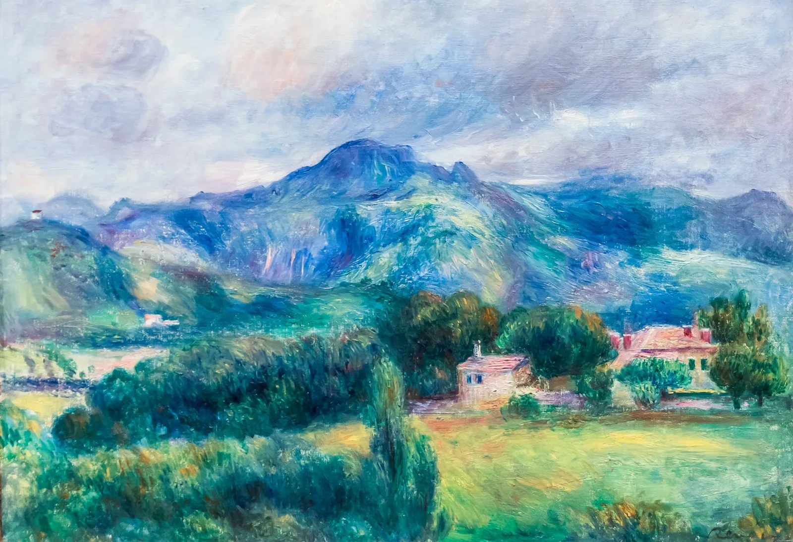 Paysage avec montagne, Pierre-Auguste Renoir