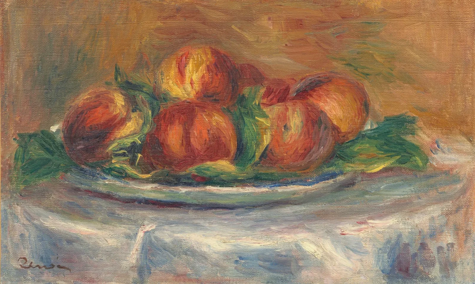 Peaches on a Plate, Pierre-Auguste Renoir