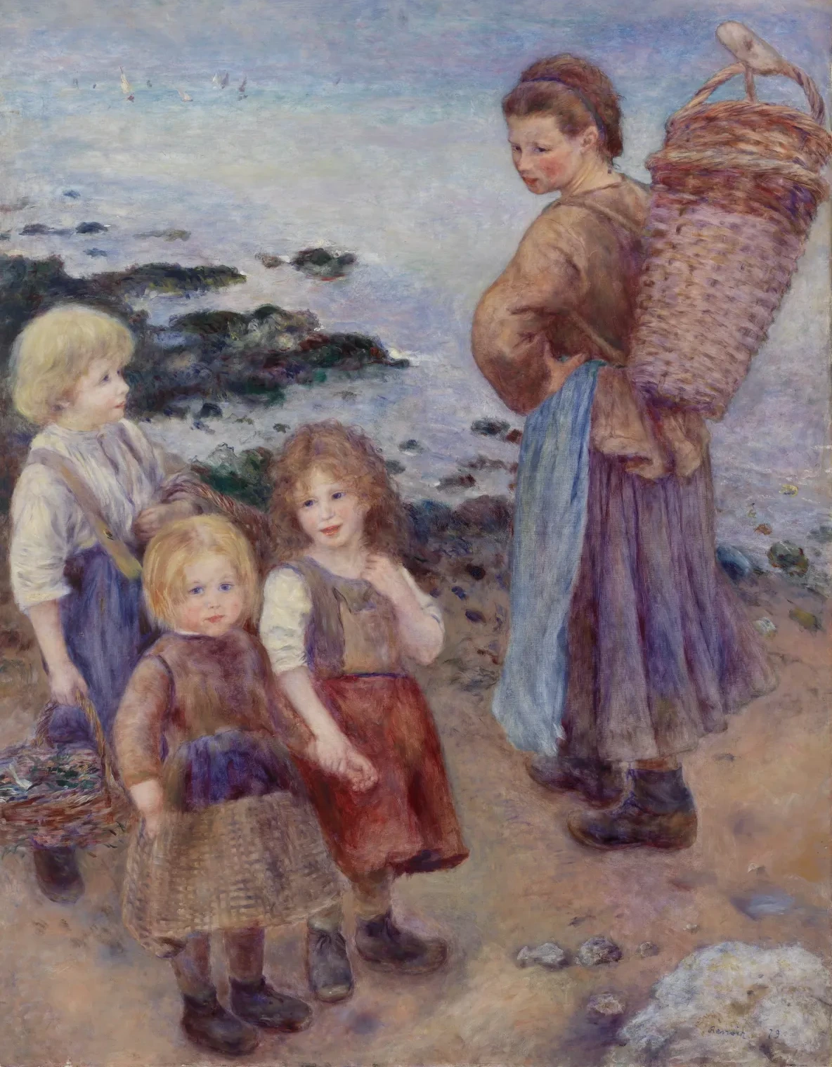 Pêcheuse de moules à Berneval, Pierre-Auguste Renoir