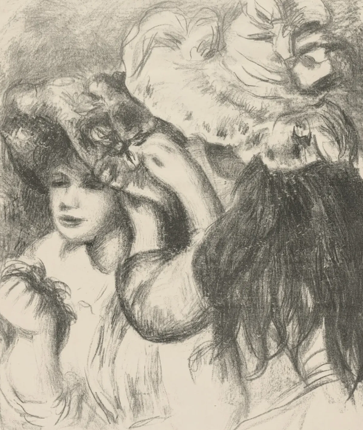 Pinning the Hat, Pierre-Auguste Renoir