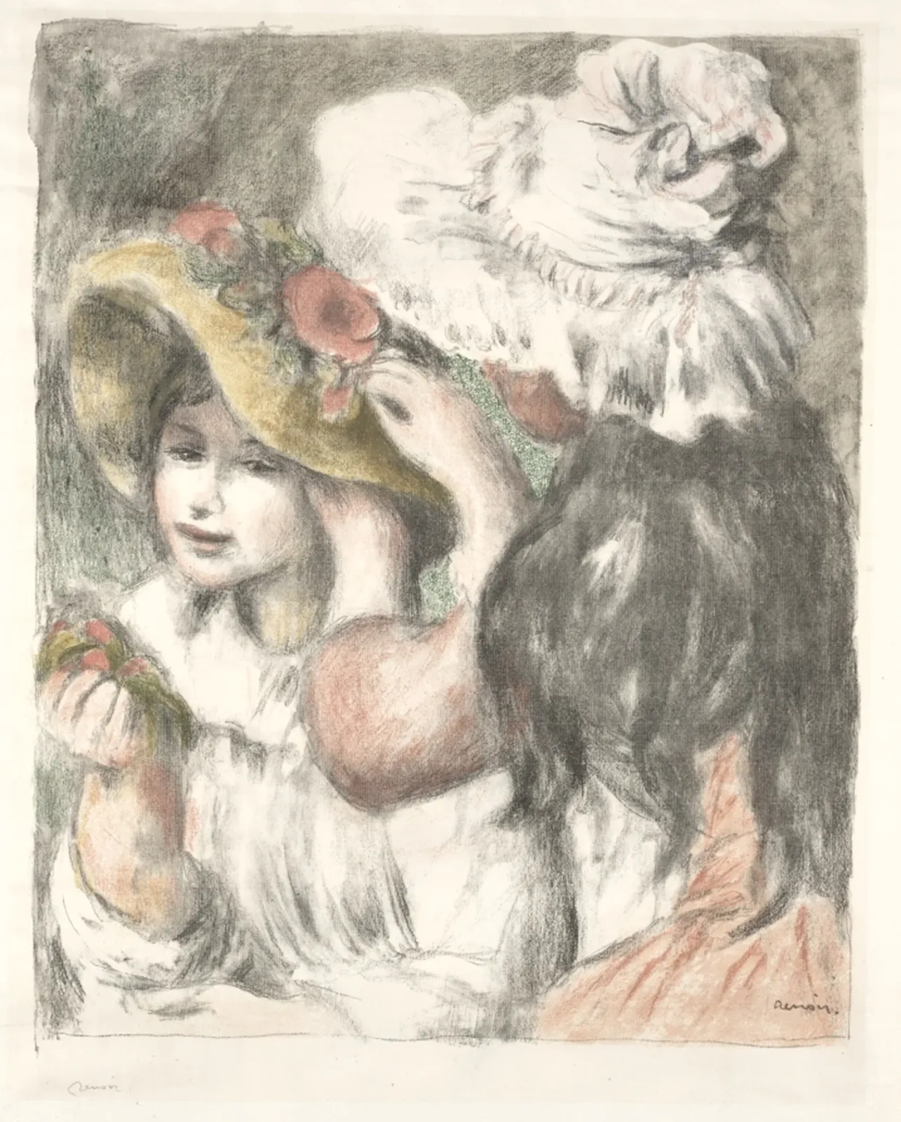 Pinning the Hat, Pierre-Auguste Renoir