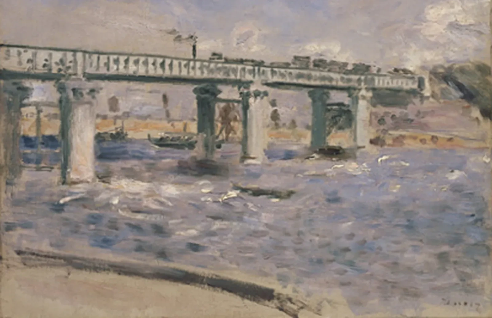 Pont de chemin de fer à Argenteuil, Pierre-Auguste Renoir