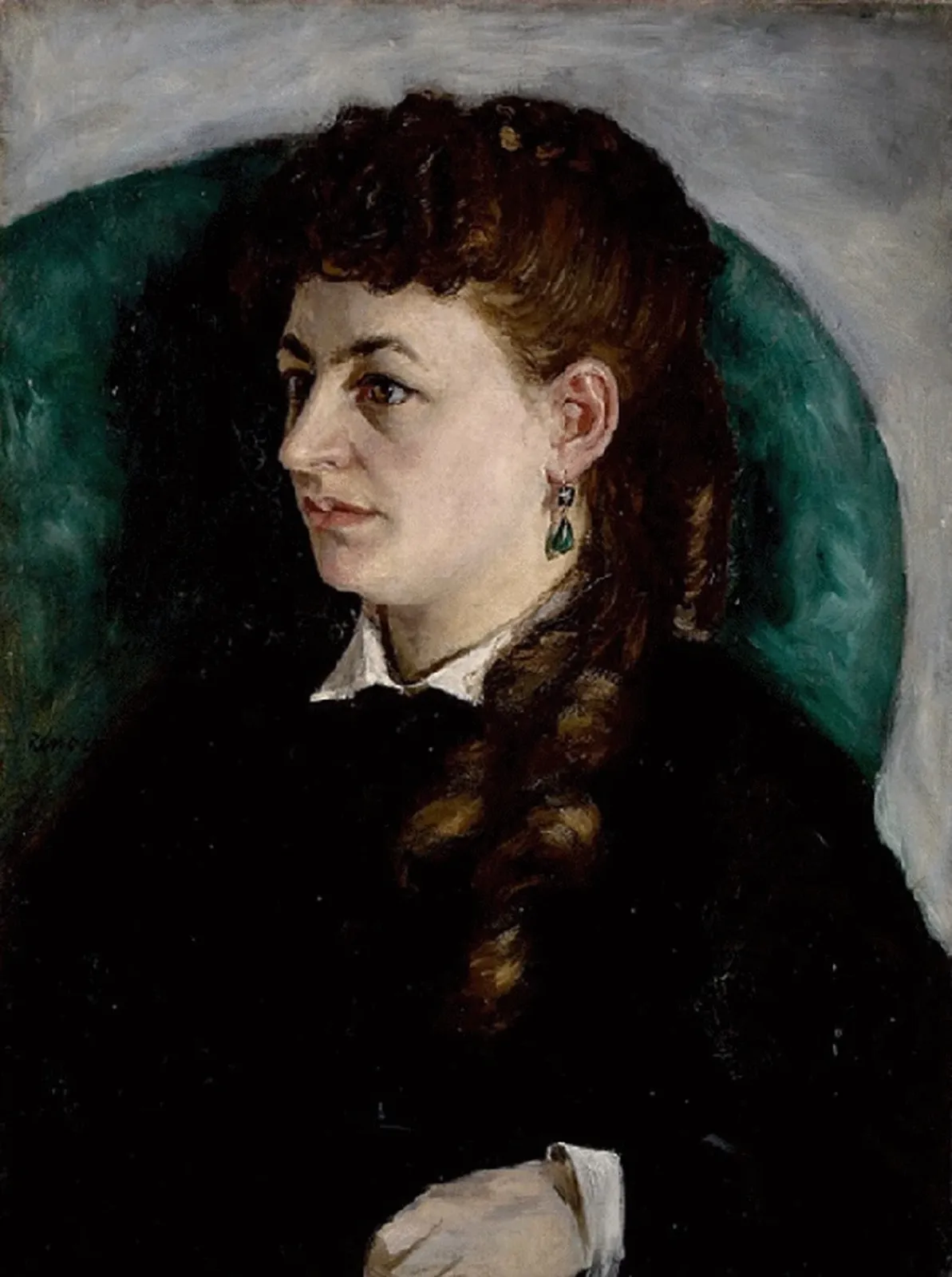 Portrait de Clémence Tréhot, dite Mme Jules Le Cœur, Pierre-Auguste Renoir