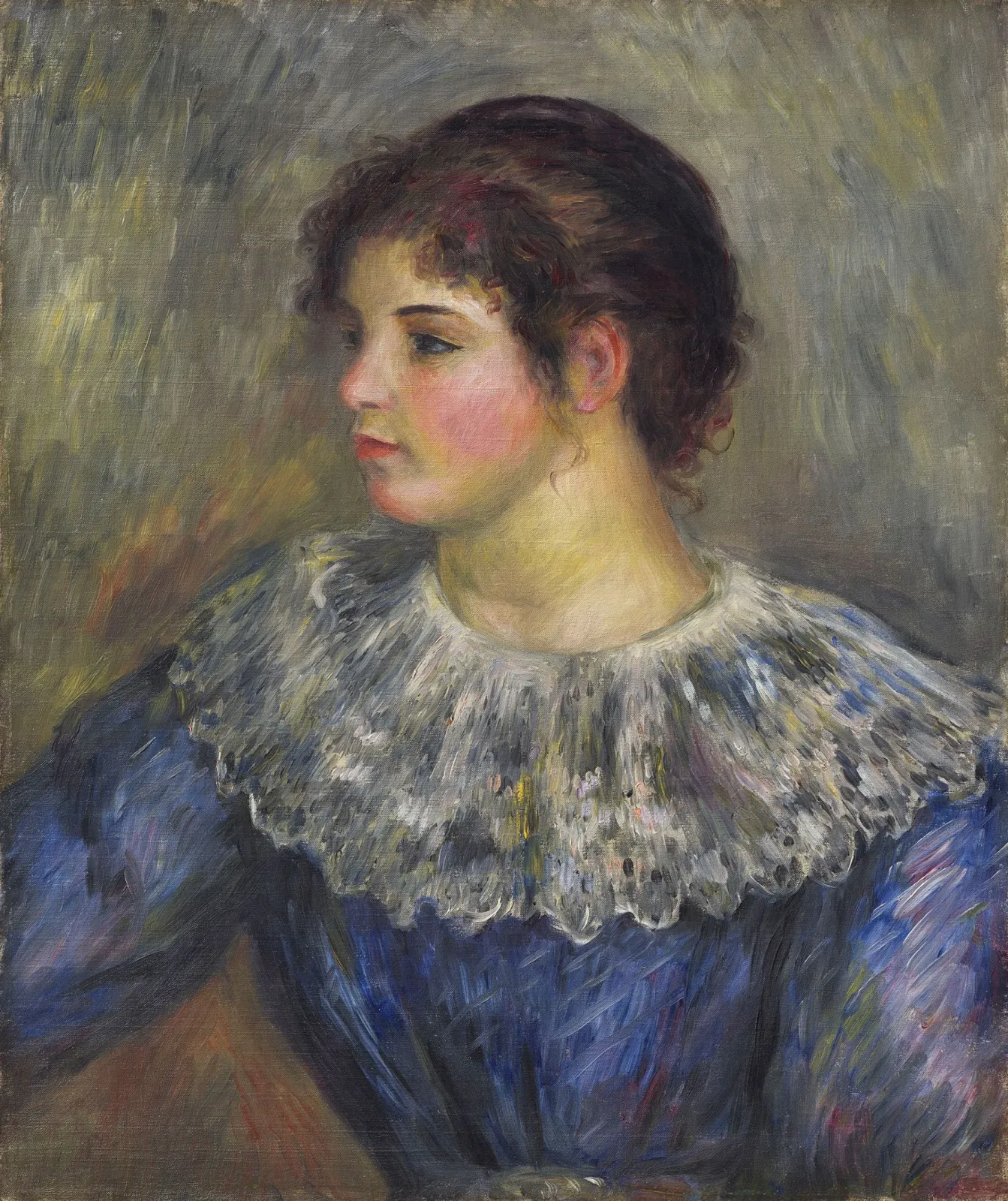 Portrait en buste de jeune fille, Pierre-Auguste Renoir