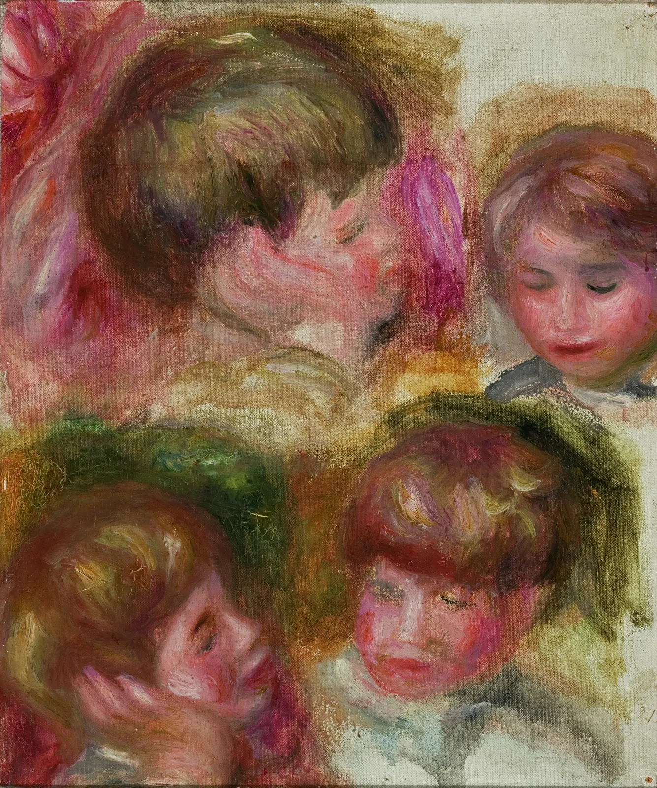 Quatre têtes, Pierre-Auguste Renoir