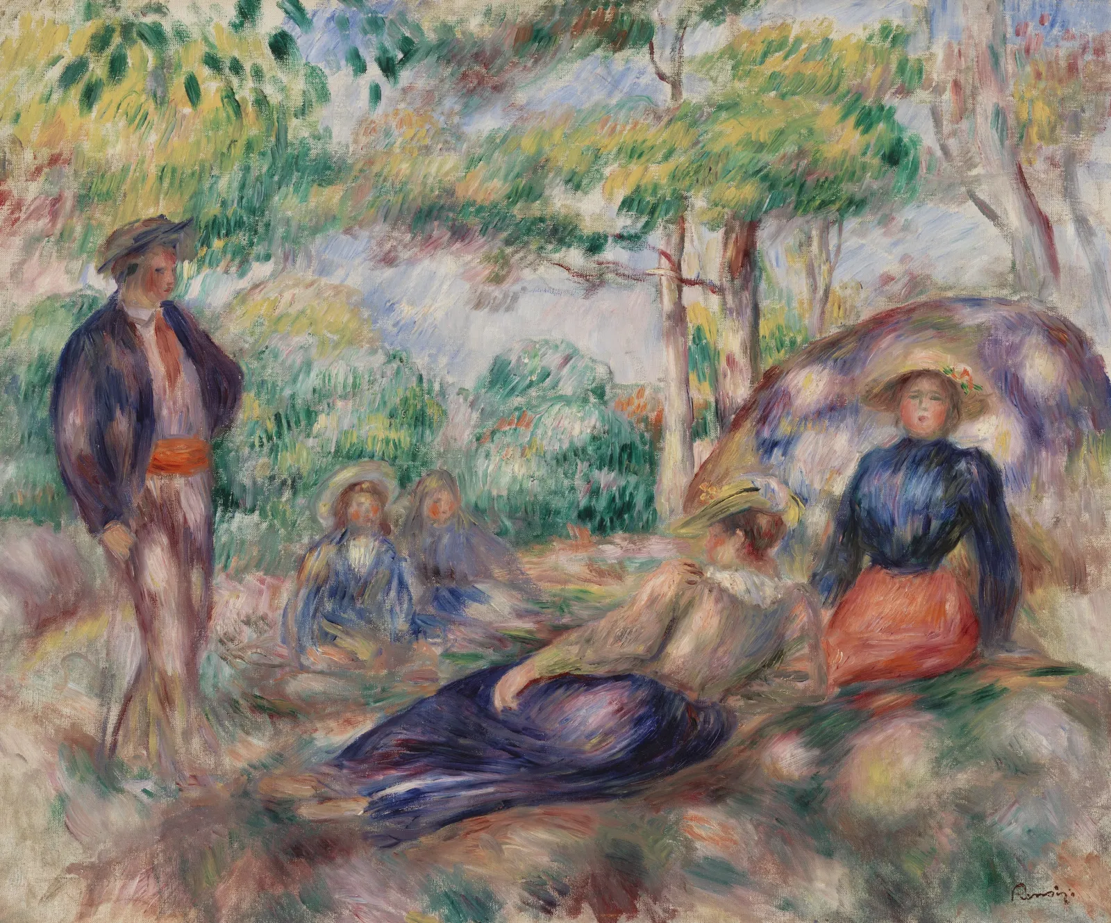 Resting in the Grass (Le Repos sur l'herbe), Pierre-Auguste Renoir