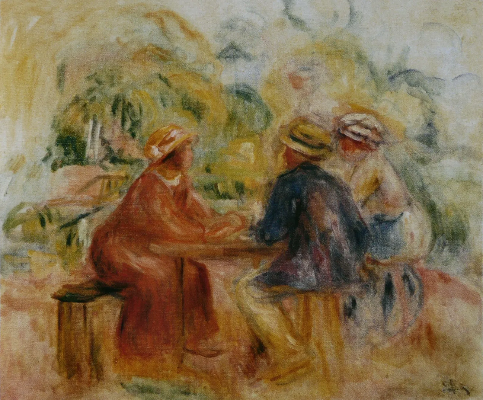 Réunion dans le jardin, Pierre-Auguste Renoir