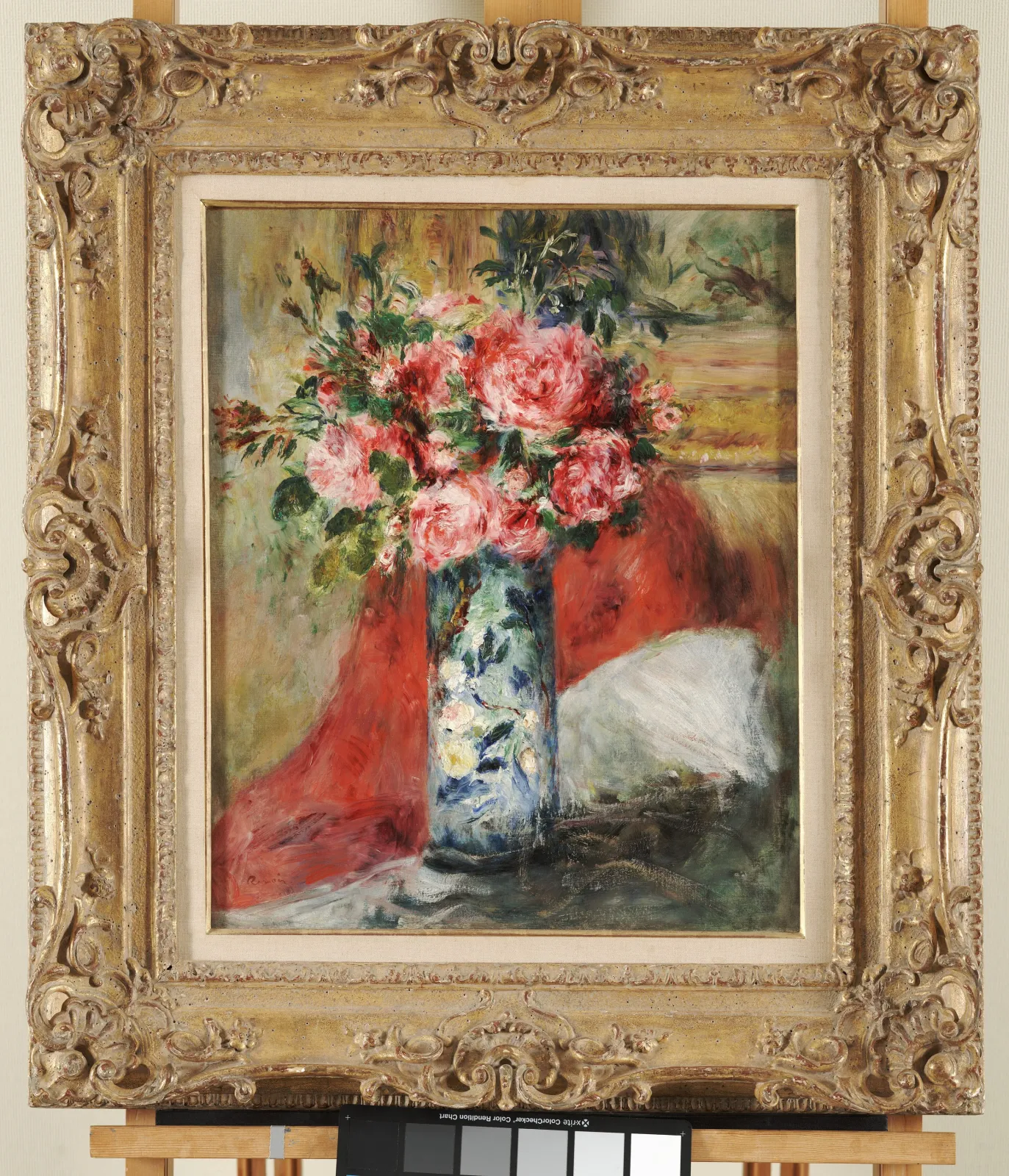 Roses and Peonies in a Vase, Pierre-Auguste Renoir