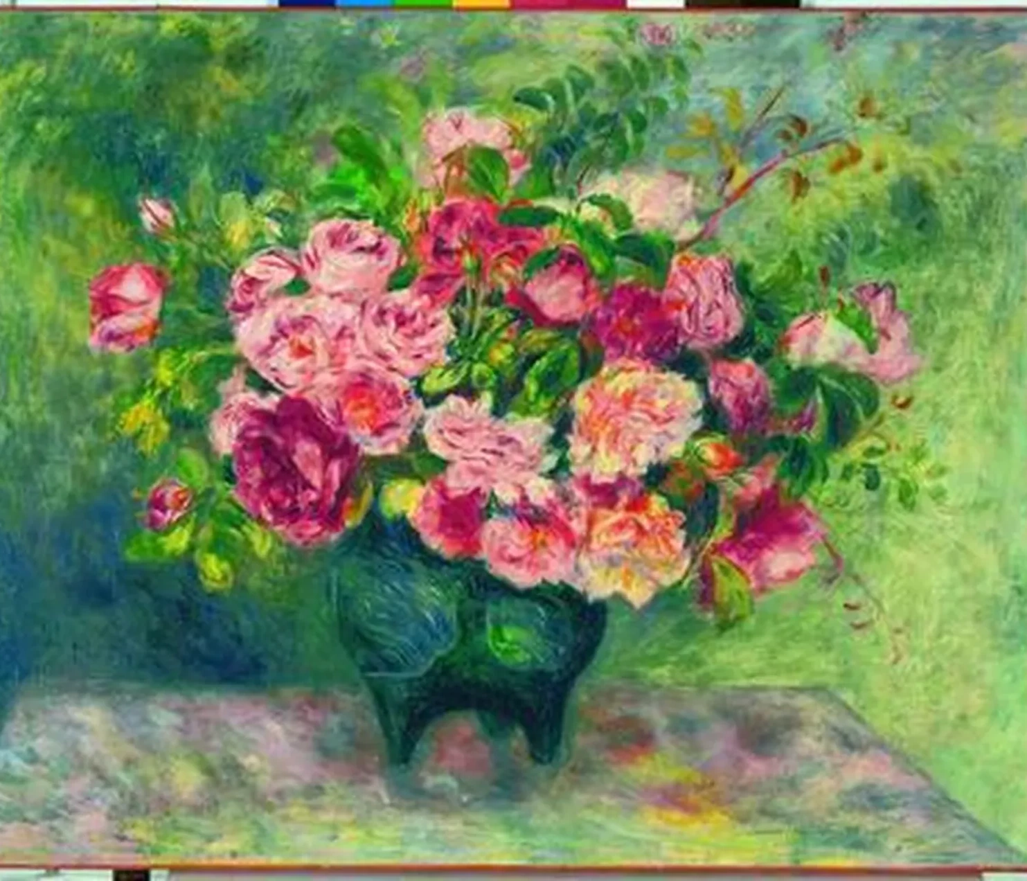 Roses dans un vase, Pierre-Auguste Renoir