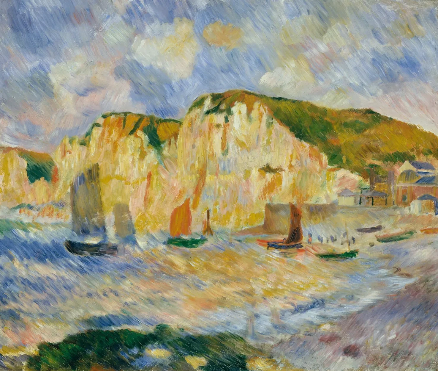 Sea and Cliffs, Pierre-Auguste Renoir