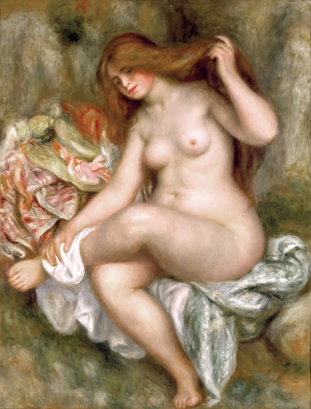 Seated Bather, Pierre-Auguste Renoir