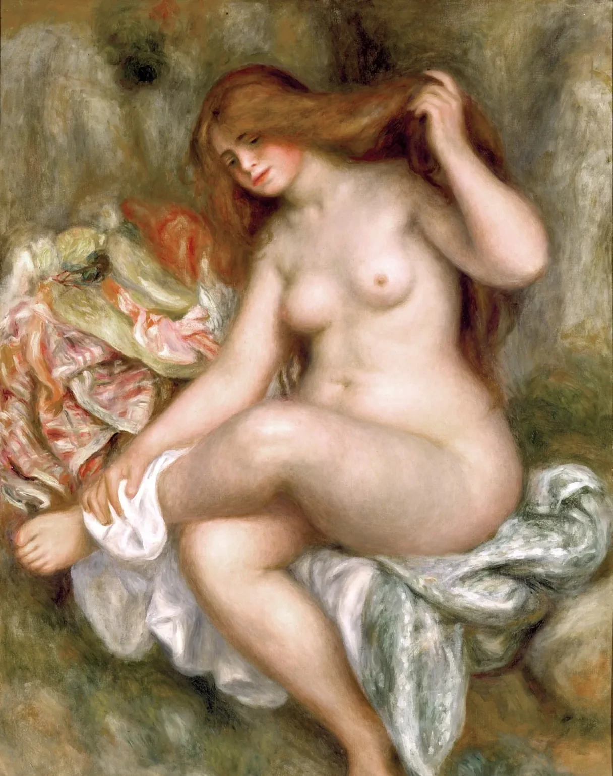 Baigneuse assise, Pierre-Auguste Renoir