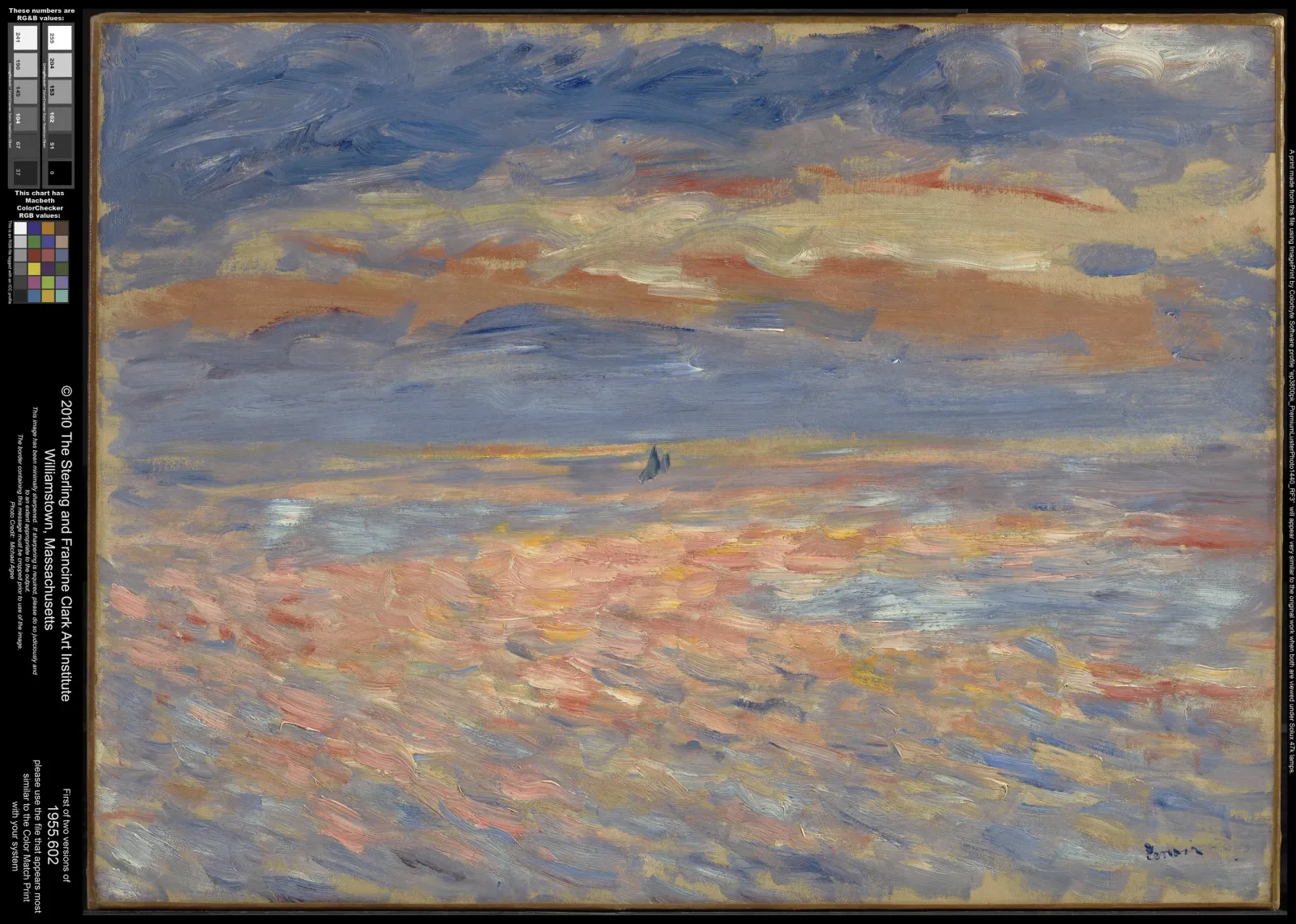 Soleil couchant sur la mer, Pierre-Auguste Renoir