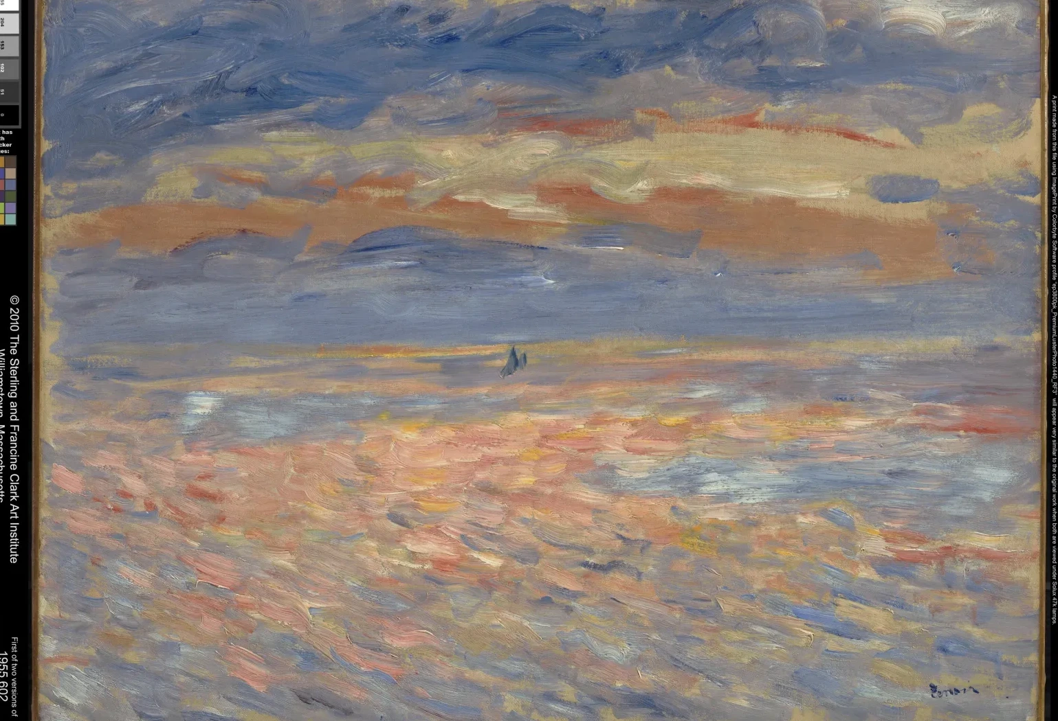 Soleil couchant sur la mer, Pierre-Auguste Renoir