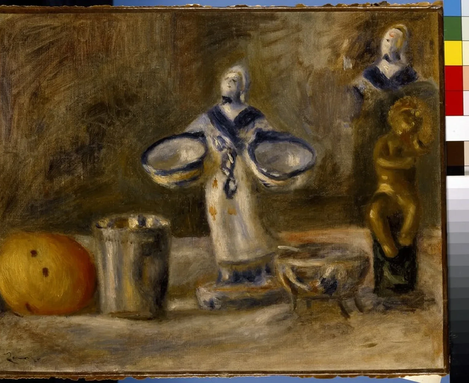 Still Life with a faience Figure, Pierre-Auguste Renoir