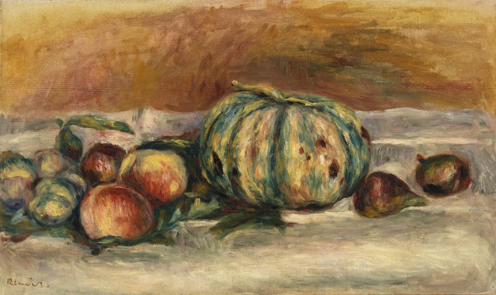 Still Life with Melon (Nature morte au melon), Pierre-Auguste Renoir