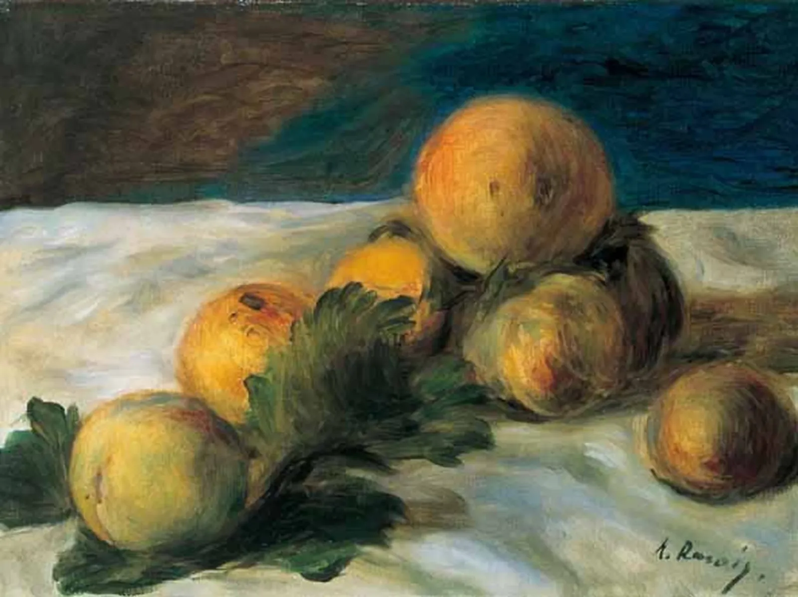 Still Life with Peaches, Pierre-Auguste Renoir