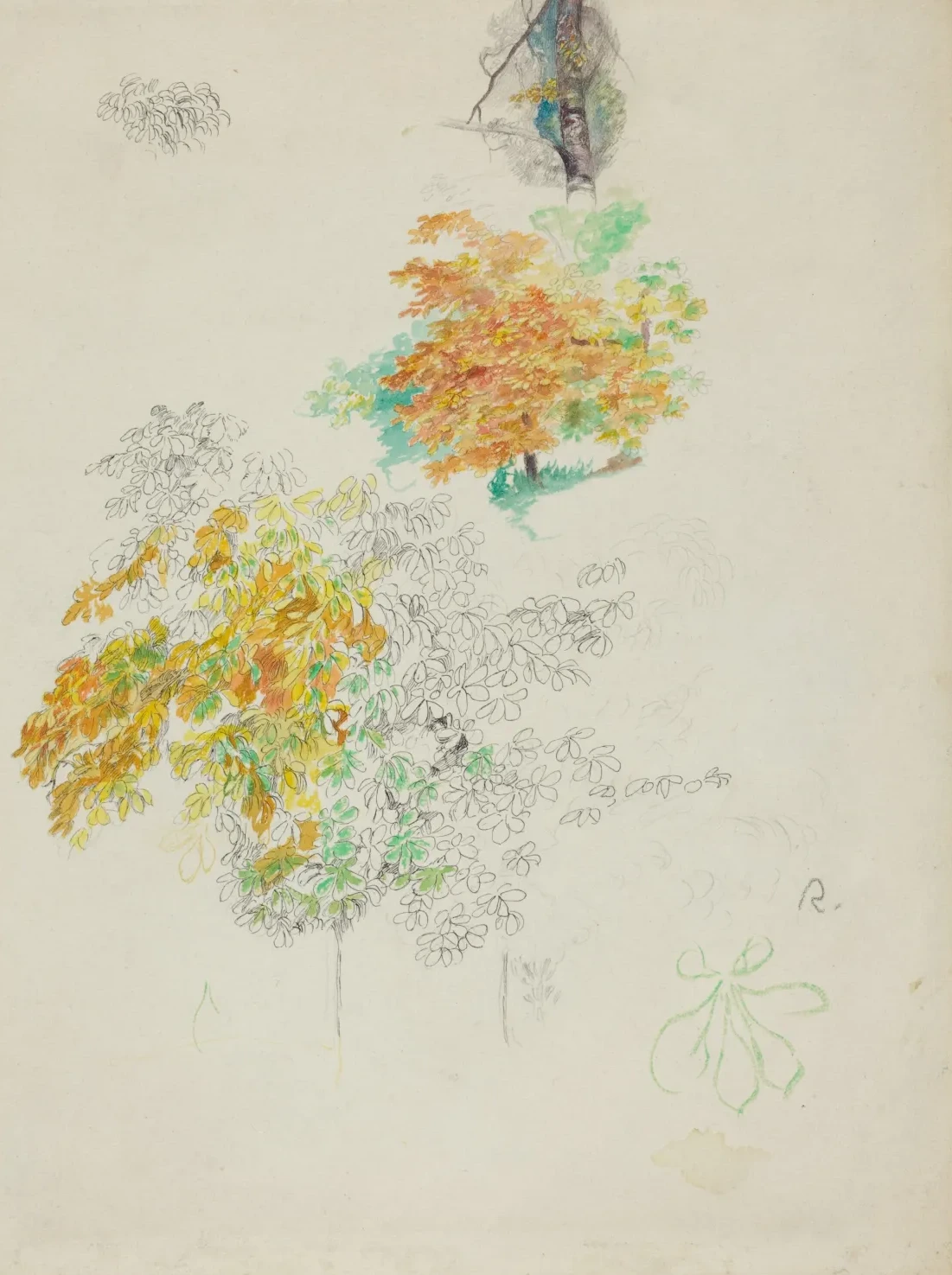 Studies of Trees, Pierre-Auguste Renoir