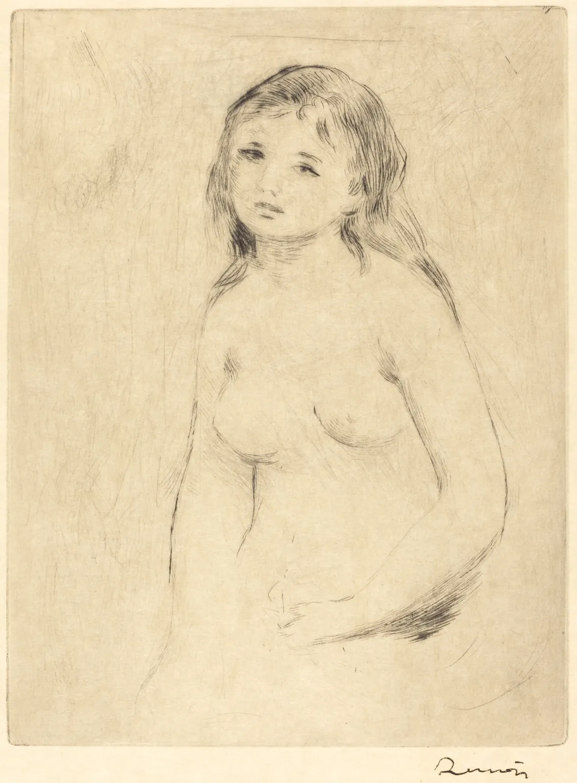 Study for a Bather (Etude pour une baigneuse), Pierre-Auguste Renoir