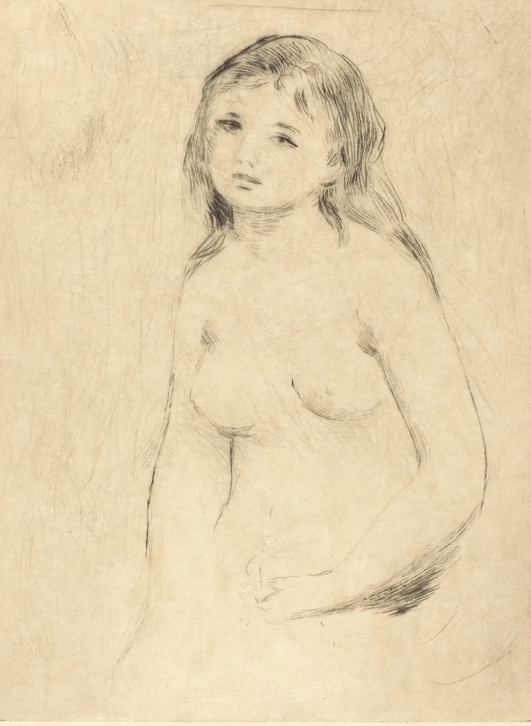 Study for a Bather (Etude pour une baigneuse), Pierre-Auguste Renoir