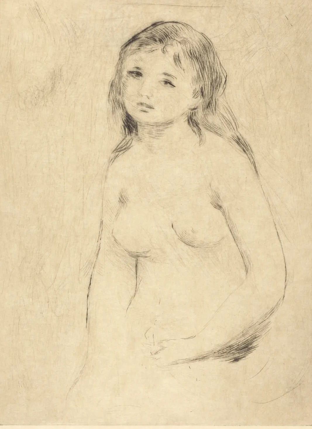 Study for a Bather (Etude pour une baigneuse), Pierre-Auguste Renoir