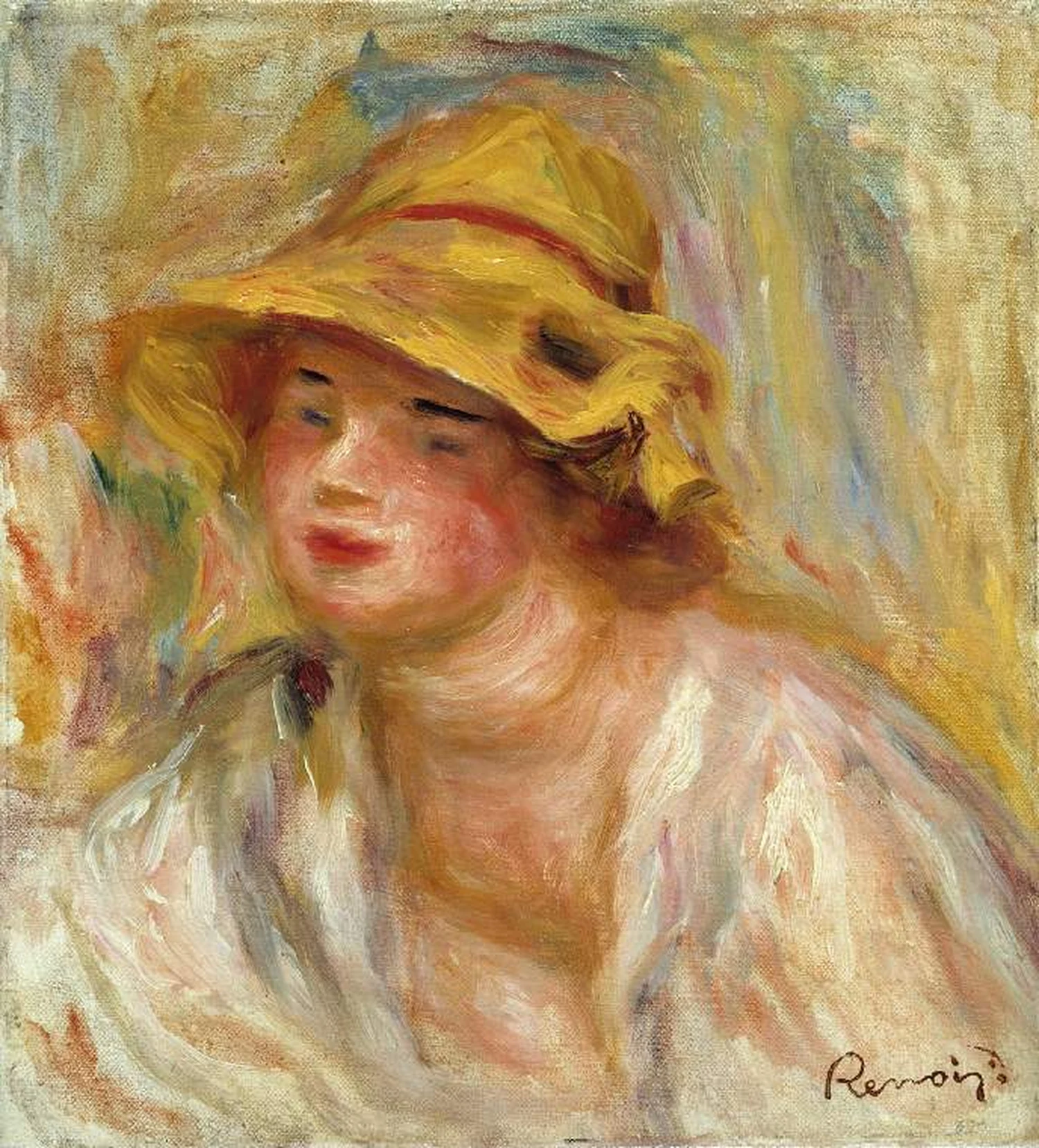 Study of a Girl, Pierre-Auguste Renoir