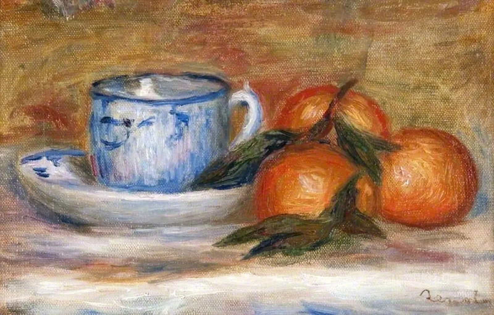 Tasse et mandarines, Pierre-Auguste Renoir