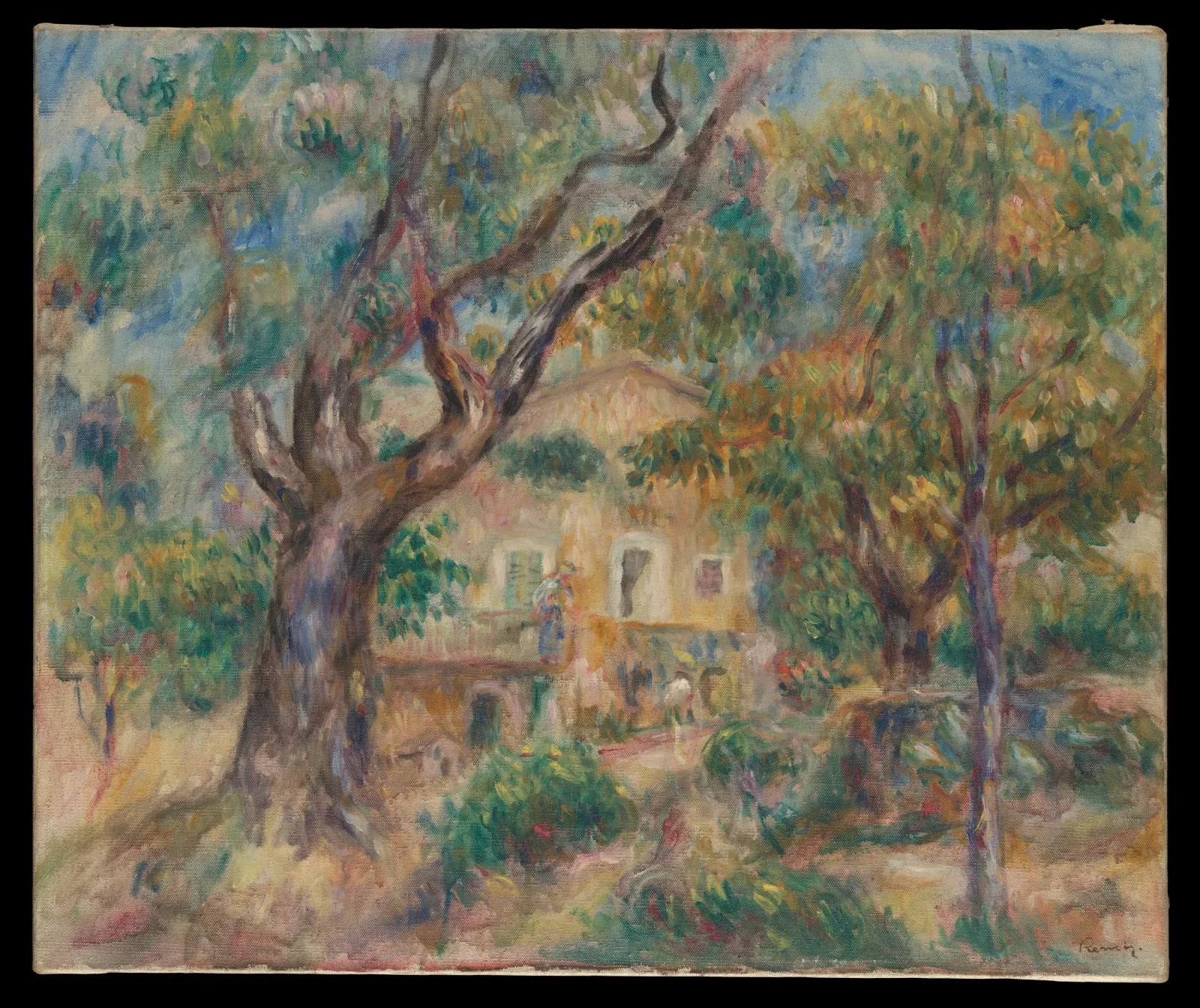 The Farm at Les Collettes, Cagnes, Pierre-Auguste Renoir